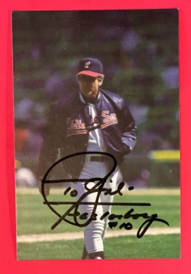 JEFF TORBORG ~ Signed/Autographed 4x6 Postcard ~ Chicago White Sox Manager - Image 1 of 4