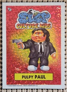 PULPY PAUL SLOP CULTURE KIDS SERIES 1 STICKER FOIL SP CHASE CARD PULP FICTION - Picture 1 of 2