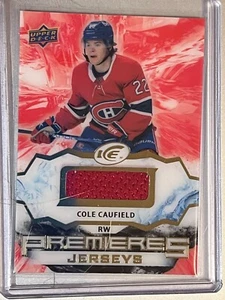 Cole Caufield Premieres Jerseys 2021-22 Upper Deck Ice #IPA-CC Canadiens RC - Picture 1 of 2
