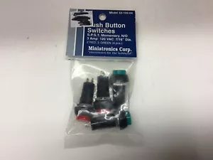 Set of 4 Minitronics #33-100-04 push button switches - Picture 1 of 1