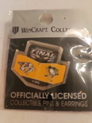 2017, NHL Pittsburgh Penguins Stanley Cup Finals Souvenir Pin By WinCraft Coll. - Image 1 of 3