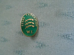 VINTAGE ESSEX WI WOMENS INSTITUTE - ENAMEL PIN BADGE - LEWIS - Picture 1 of 2