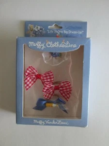 1998 MUFFY VANDERBEAR Heads Up HEADBOX SET Teddybär SCHLEIFEN NEU Nordamerika - Bild 1 von 1