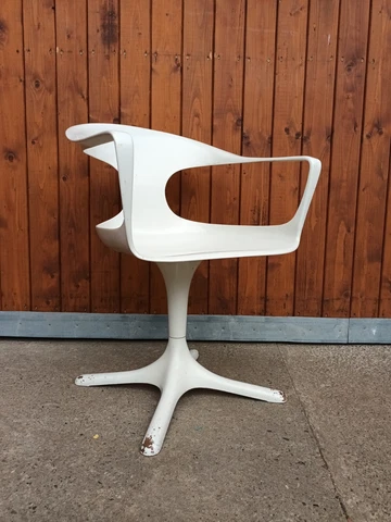 Designer Chair Tulpenfuß Chair Konrad Shepherd Lübke Easy Chair 70s Vintage 70er Cover