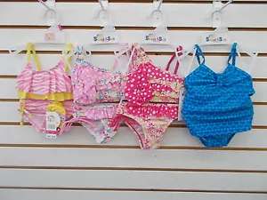 Infant & Toddler Girls Sweet & Soft $30 - $40 2pc Swimsuits Size 6 Months - 2T - Picture 1 of 25