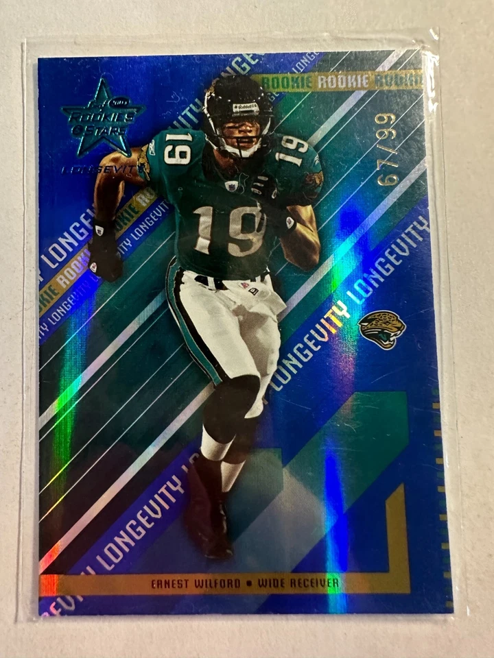 K106,952 - 2004 Leaf Rookies and Stars Longevity Sapphire #219 Ernest Wilford/99 - Image 1 of 1