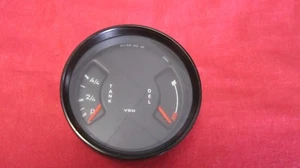 Porsche 911 Fuel (Gas) / Oil Combo Gauge VDO  911-641-202-29 ORIGINAL USED 74-89 - Picture 1 of 12