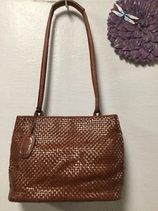 Borsa donna tracolla borsetta pelle marrone rossastro doppio cinturino Nine West H14 - Foto 1 di 10