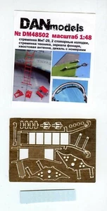 DANmodels DM 48502 escalera para MiG-29, tiras de zapatos, espejos, antena 1/48 - Imagen 1 de 1