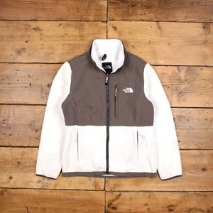 Vintage North Face Outdoor Jacket M Denali Polartec Fleece White Womens - Picture 1 of 7