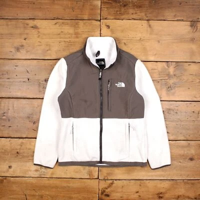Vintage North Face Outdoor Jacket M Denali Polartec Fleece White Womens - Image 1 of 4