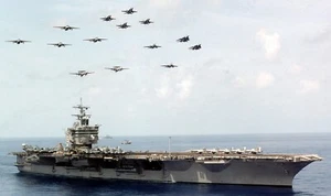 USS Enterprise (CVN-65) Atlantic Ocean 1998 POSTER 24 X 36 Inches Wall Art - Picture 1 of 2