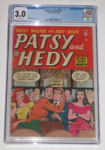 PATSY and HEDY #7 MARVEL ATLAS COMICS 1952 CGC 3.0 1 of 2 GRADED! AL JAFFEE ART - Picture 1 of 3