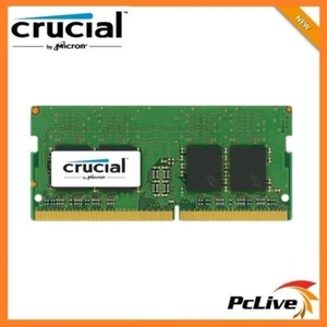 NEW Crucial 8GB DDR4 2400Mhz Memory SODIMM 1.2V RAM for Laptop PC4 19200 CL17 - Picture 1 of 1