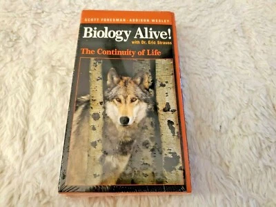 BIOLOGY ALIVE! "The Continuity Of Life" VHS DR. ERIC STRAUSS New FACTORY SEALED  - Image 1 of 3