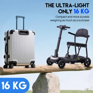 16KG Portable Electric Mobility Scooter Lithium Motorised Folding w/ Basket New - Picture 1 of 17