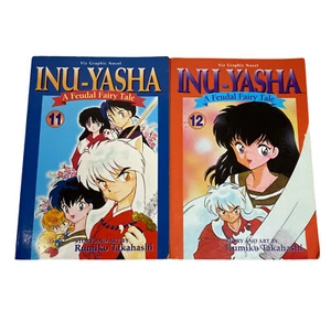 Inu-Yasha A Feudal Fairy Tale Manga Lot Volumes 11 12 Viz Graphic Novel - Picture 1 of 4