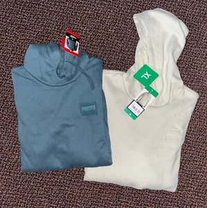 Puma Felpa con Cappuccio Uomo in Pile Beige BLU NERO (VARIE TAGLIE) 1787574 Nuova con etichette - Foto 1 di 3