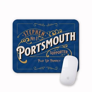Personalisierte Portsmouth Fußball Team Maus Matte Büro Computer Mauspad Geschenk - Bild 1 von 5