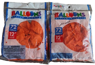 Globos Látex Amscan 12" Redondos Cáscara Naranja 129 Piezas Total Foto 1 de 4