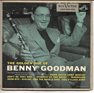 EP Cover ONLY: "The Golden Age Of Benny Goodman" - for his rare '56 double EP! - Imagen 1 de 4