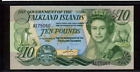 FALKLAND ISLANDS P14 1986 10 POUND QUEEN ELIZABETH II GRADED SUPERB GEM!