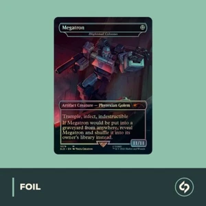 MTG | Megatron | LAMINA | SECRET LAIR x TRANSFORMERS | QUASI NUOVO | EN | MAGIC - Foto 1 di 3