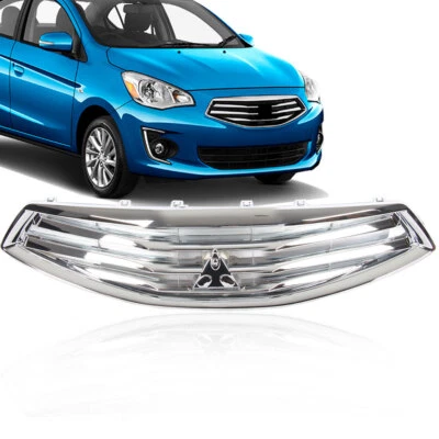 For 2017 2018 2019 2020 Mitsubishi Mirage Sedan G4 Front Upper Grille Chrome - Image 1 of 4