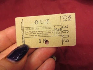 Remember to shop at Sinclairs Ireland bus tram ticket stub E537 - Picture 1 of 2