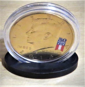 2014-P JFK Kennedy Half Dollar US 50th Anniversary SPECIAL 50 YEARS LOGO - Picture 1 of 5