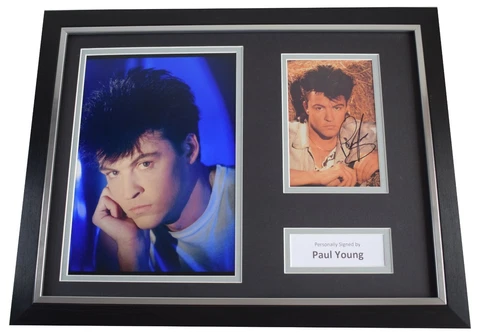 Paul Young Signed Autograph framed 16x12 photo display Music Q Tips AFTAL COA Cover