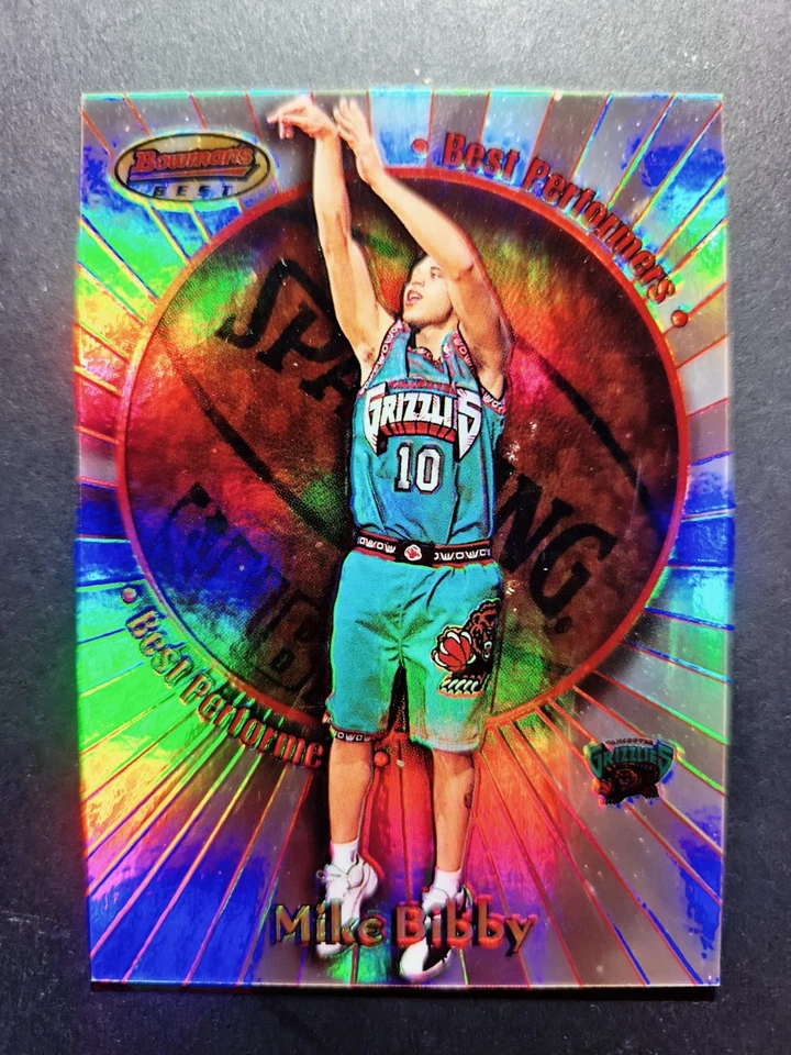 1998-99 Bowman's Best Best Performers Mike Bibby #BP8 (RC) Vancouver Grizzlies - Image 1 of 2