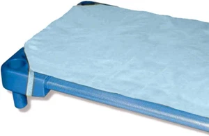 Lenzuolo Copri Brandina ASILO Con Elastico per Brandina Misura Cm 60X140 (AZZURR - Foto 1 di 12