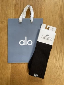 ALO Yoga Unisex Scrunch Sock in Black Size M Socks 🧦 - Picture 1 of 5