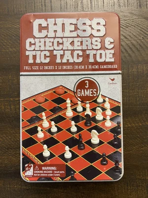 Chess Checkers Tic Tac Toe 3 In 1 Set - Image 1 of 4