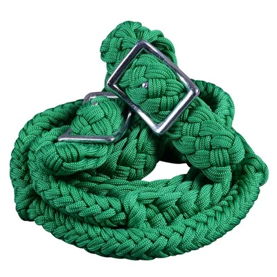 Hilason Trenzado Poli Barril Carreras de Caballos Riendas Agarre Plano Nudos 1" X 8 Pies Cazador Foto 1 de 4