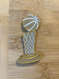 NBA Finals Larry O'Brien Championship Trophy Embroidered Sew On Patch Free Ship - Picture 1 of 5