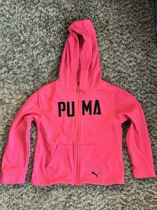PUMA Girls’ Pink Hoodie Sweatshirt Size 4T - Picture 1 of 5