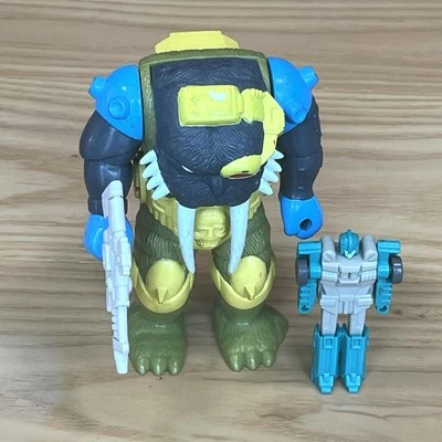 Vintage Hasbro G1 Transformers Pretenders Longtooth Incomplete Rare - Image 1 of 4