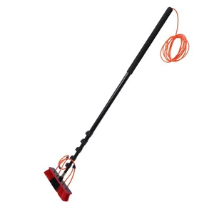 Kit de poste de alimentación de agua poste de limpieza de ventanas de panel solar de 20 pies cabezal de cepillo giratorio 210 ° - Imagen 1 de 20