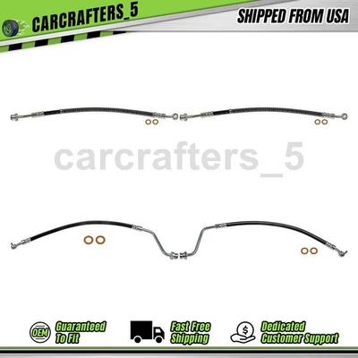 4 mangueras hidráulicas de freno delantero trasero para Hyundai Veracruz 2007 2008 3,8 L Foto 1 de 4