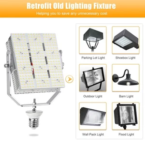 240W Shoebox LED Retrofit Kit For Outdoor Stadium Parking Lot Road Lights AC480V - Picture 1 of 13