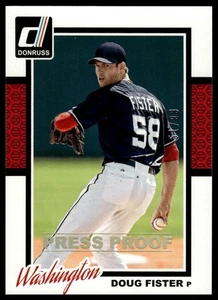 2014 Donruss #356 Doug Fister Press Proofs Gold #/99 - Picture 1 of 2