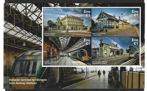 Railway - Locomotives Ireland Block 104 ** (MNH) - Picture 1 of 1