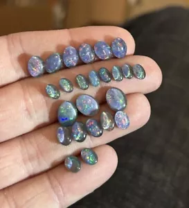 Fantastic australian triplet opal cabochon multi fire gemstone 29pcs 20 CT - Picture 1 of 23