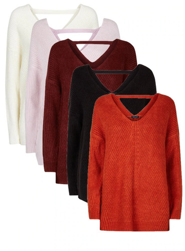 OFF WHITE Maglione posteriore reticolo a costine Ex Chainstore maglia S M L