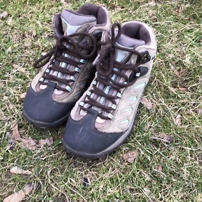 Botas de senderismo Merrill Brindle/Eggshell para mujer, impermeables, talla 7,5 Foto 1 de 4