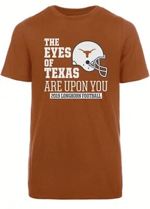 Texas Longhorns Mens "The Eyes Of Texas Are Upon You" 2019 Schedule T SHIRT New - Picture 1 of 10