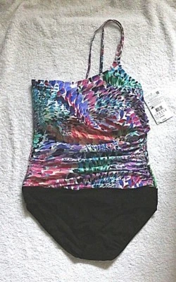 Perfil estampado de un hombro con negro talla 14 o 16 venta al por menor $128 Foto 1 de 2