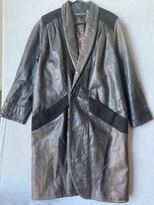 Caroline Moore Lambskin Leather Brown Jacket Size 12 - Picture 1 of 10
